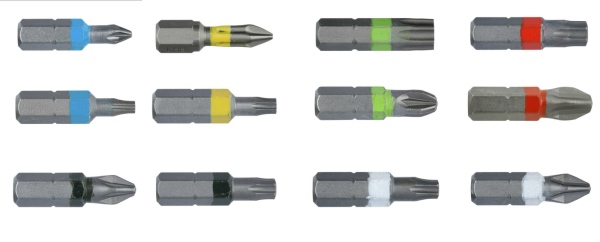 Bitsatz PZ 1 - 3 PH 1 - 3 TX10 15 20 25 30 40 RECA 25mm Länge